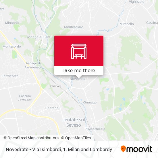 Novedrate - Via Isimbardi, 1 map