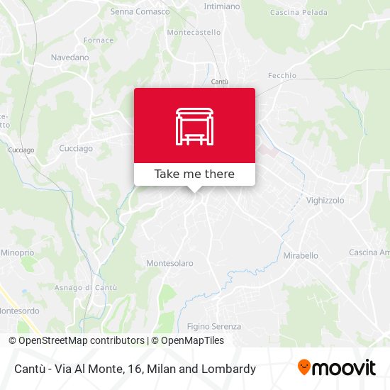 Cantù - Via Al Monte, 16 map