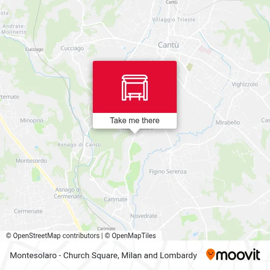 Montesolaro - Church Square map