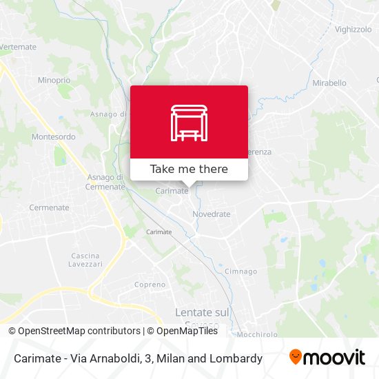 Carimate - Via Arnaboldi, 3 map