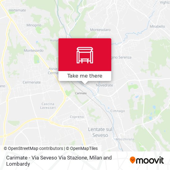 Carimate - Via Seveso Via Stazione map