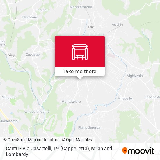 Cantù - Via Casartelli, 19 (Cappelletta) map