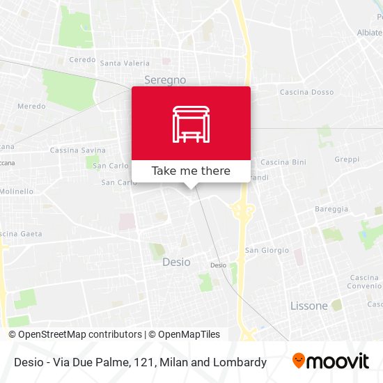 Desio - Via Due Palme, 121 map