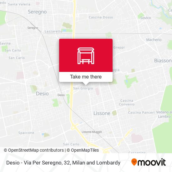 Desio - Via Per Seregno, 32 map