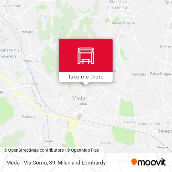 Meda - Via Como, 39 map