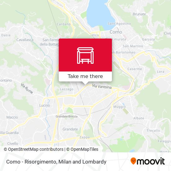 Como - Risorgimento map