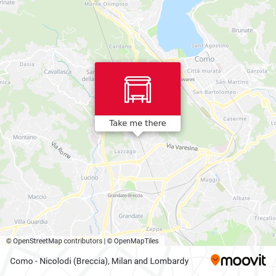Como - Nicolodi (Breccia) map