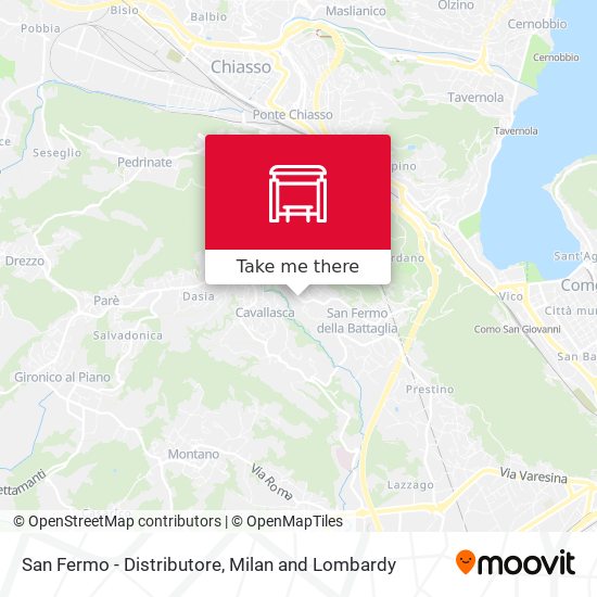 San Fermo - Distributore map