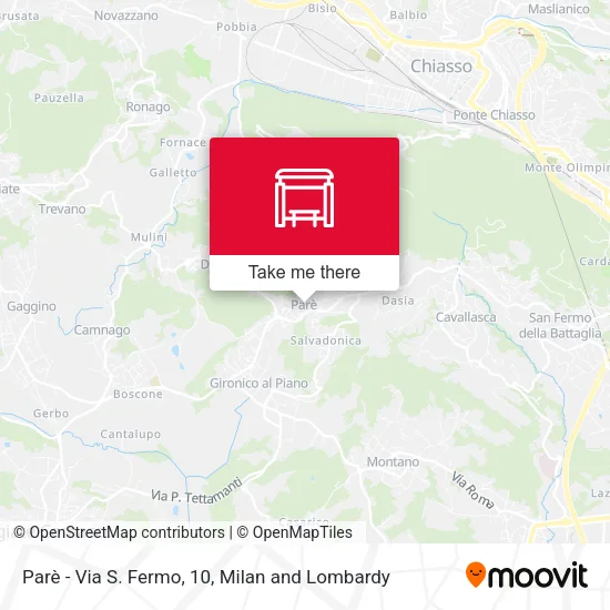 Parè - Via S. Fermo, 10 map