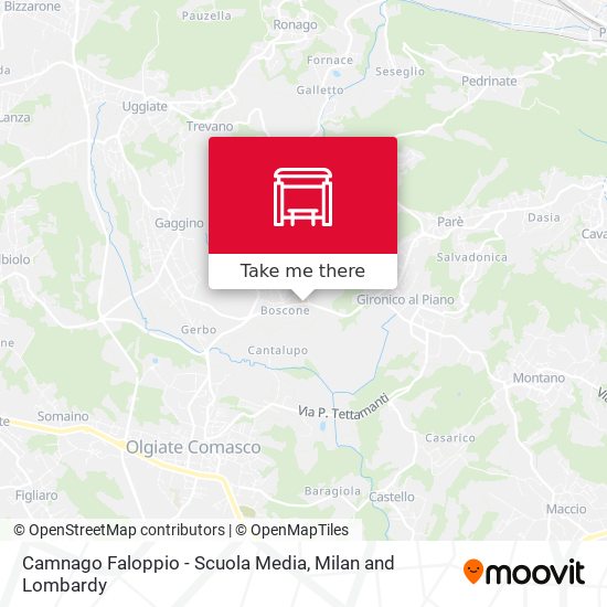 Camnago Faloppio - Scuola Media map