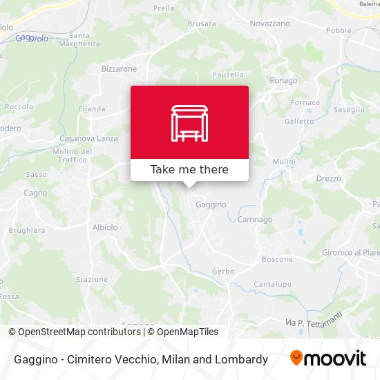 Gaggino - Cimitero Vecchio map