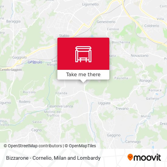 Bizzarone - Cornelio map