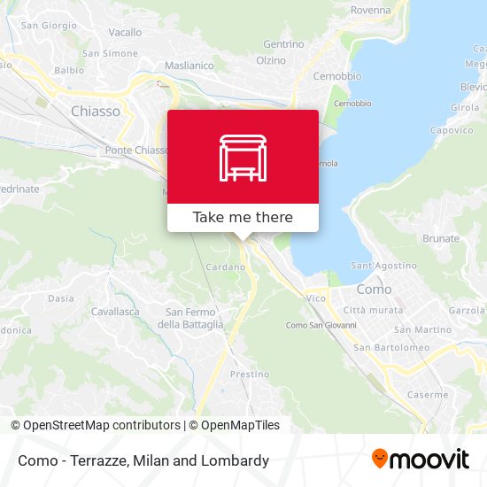 Como - Terrazze map