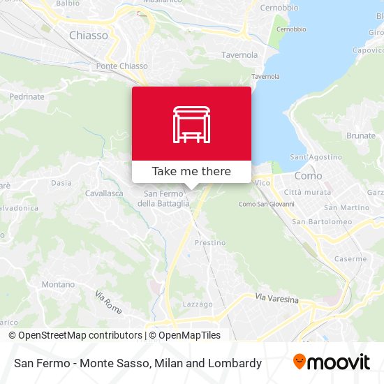 San Fermo - Monte Sasso map