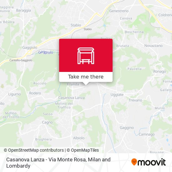 Casanova Lanza - Via Monte Rosa map