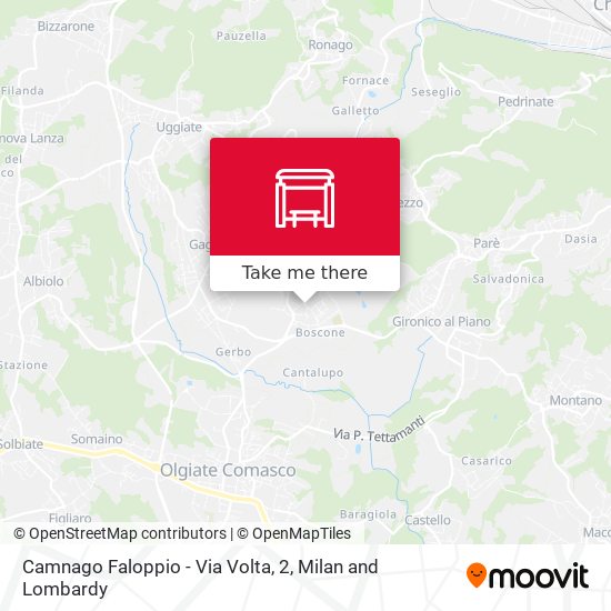 Camnago Faloppio - Via Volta, 2 map