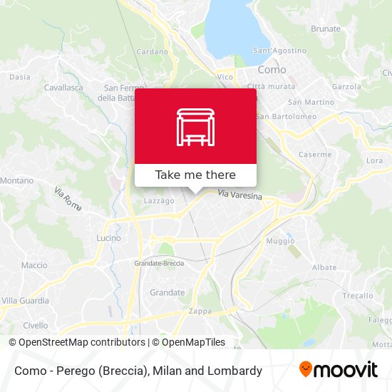 Como - Perego (Breccia) map