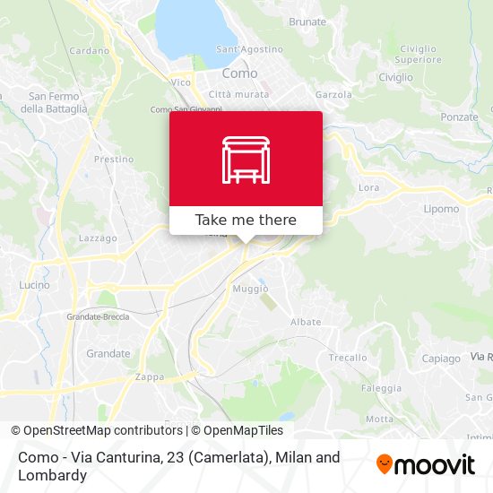 Como - Via Canturina, 23 (Camerlata) map