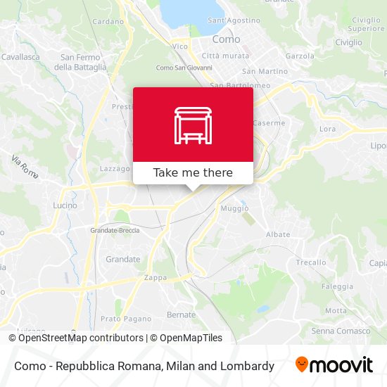 Como - Repubblica Romana map