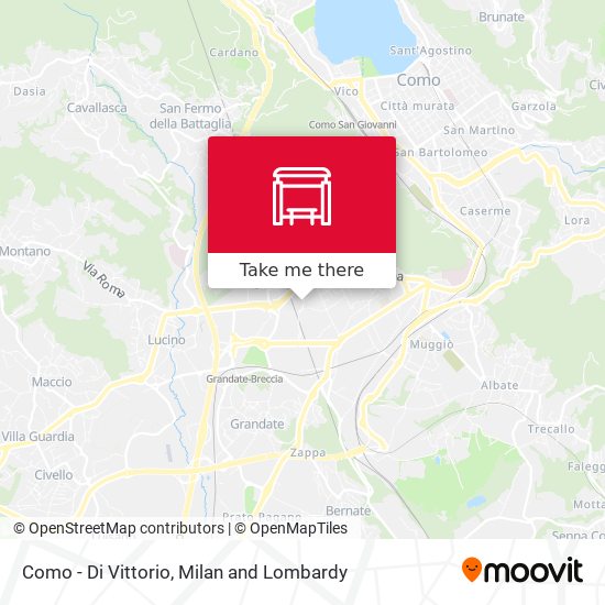 Como - Di Vittorio map