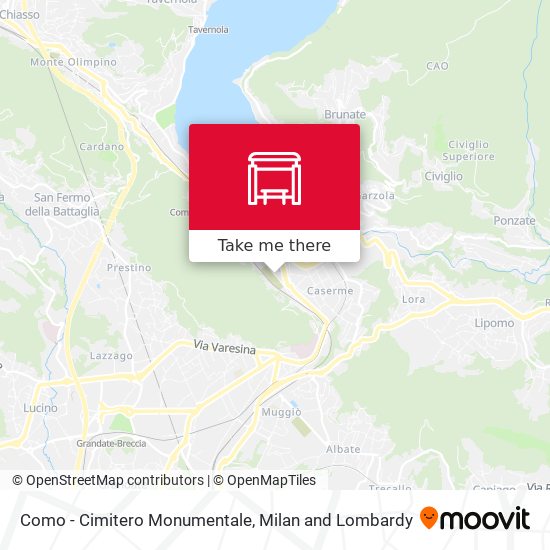 Como - Cimitero Monumentale map