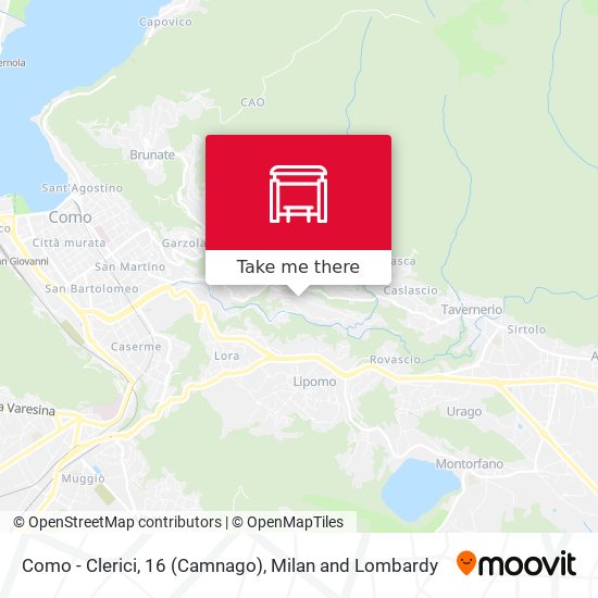 Como - Clerici, 16 (Camnago) map