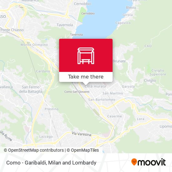 Como - Garibaldi map