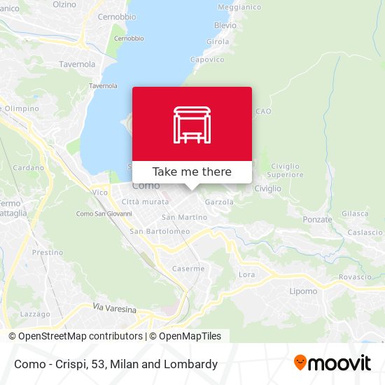 Como - Crispi, 53 map