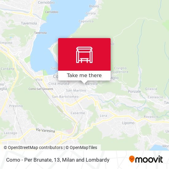 Como - Per Brunate, 13 map