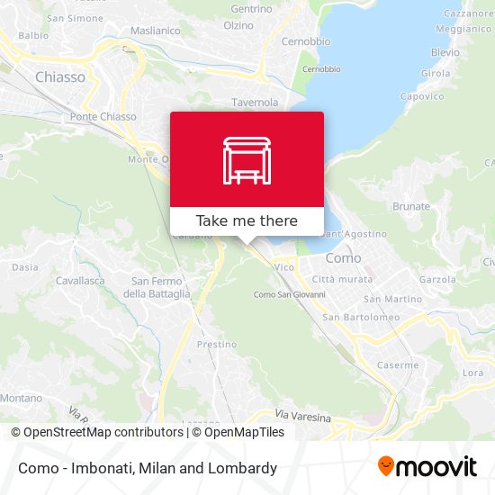 Como - Imbonati map