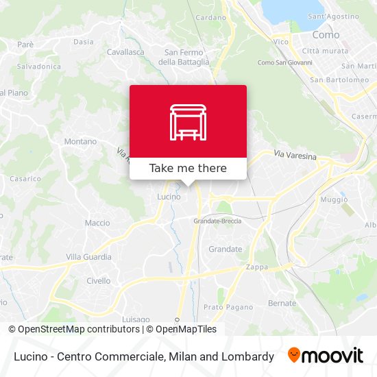 Lucino - Centro Commerciale map