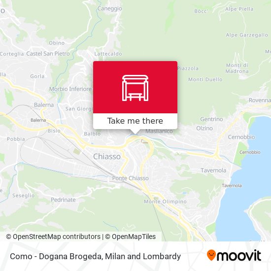 Como - Dogana Brogeda map