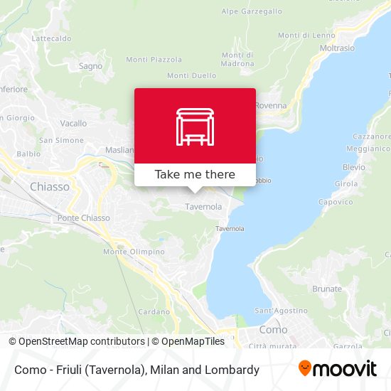 Como - Friuli (Tavernola) map