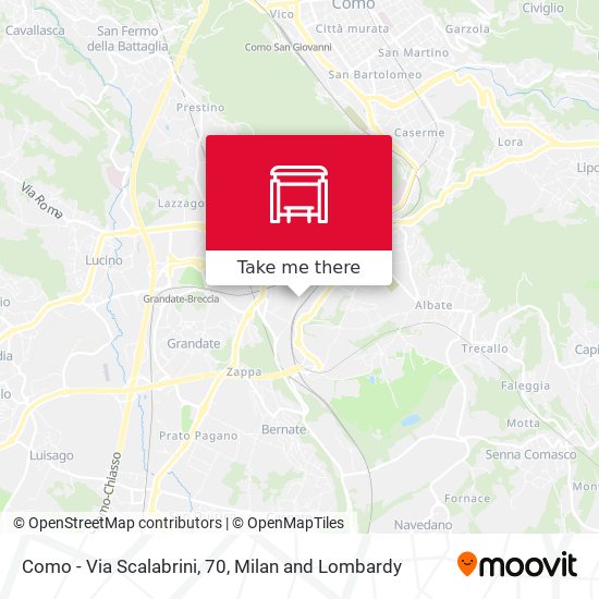 Como - Via Scalabrini, 70 map