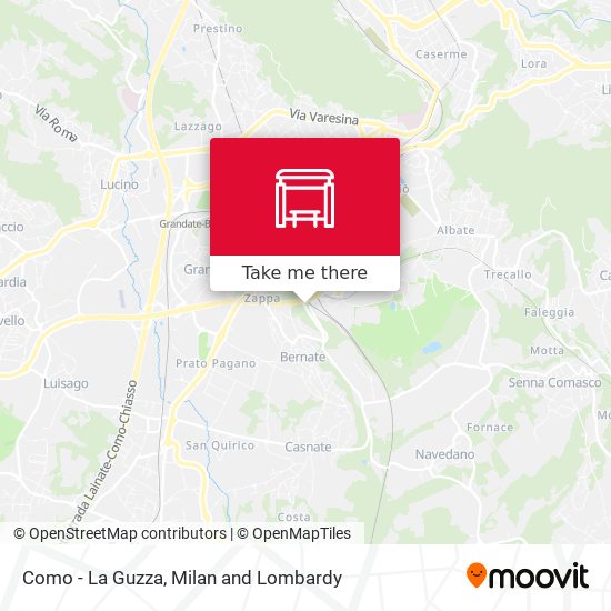 Como - La Guzza map