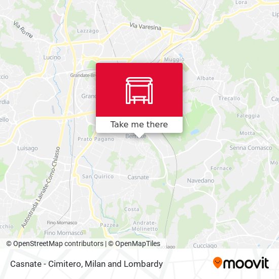 Casnate - Cimitero map