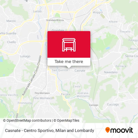 Casnate - Centro Sportivo map