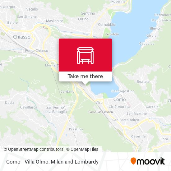 Como - Villa Olmo map