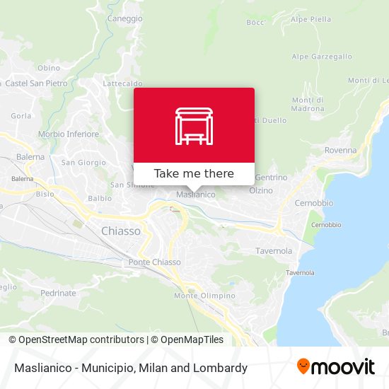 Maslianico - Municipio map