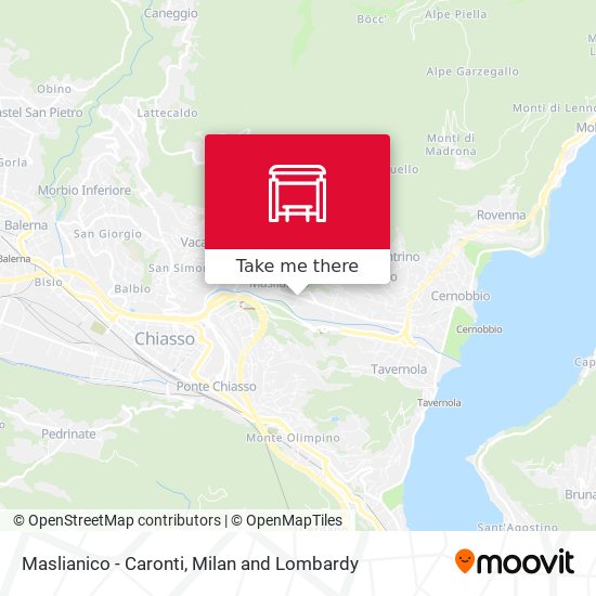 Maslianico - Caronti map