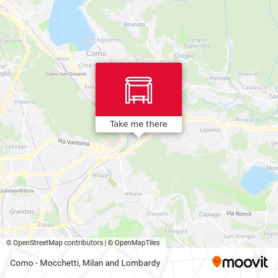 Como - Mocchetti map