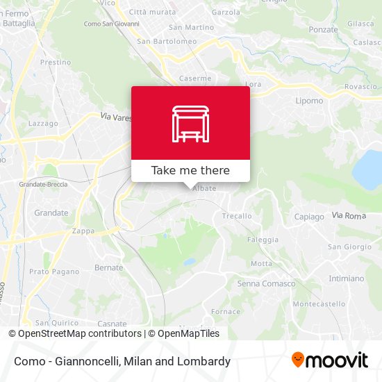 Como - Giannoncelli map