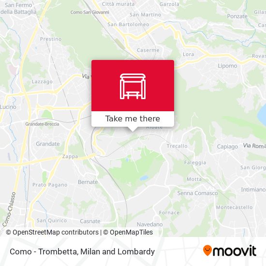 Como - Trombetta map