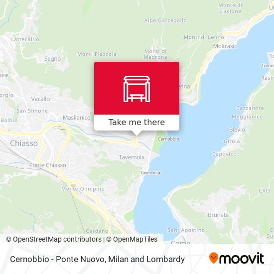 Cernobbio - Ponte Nuovo map