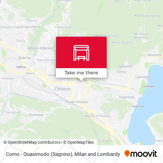 Como - Quasimodo (Sagnino) map