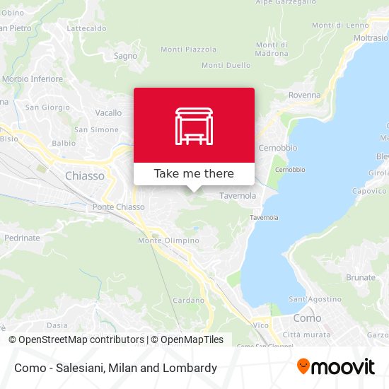 Como - Salesiani map