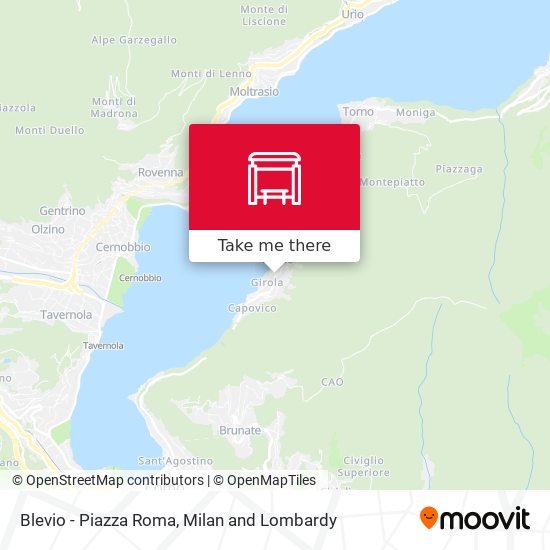 Blevio - Piazza Roma map