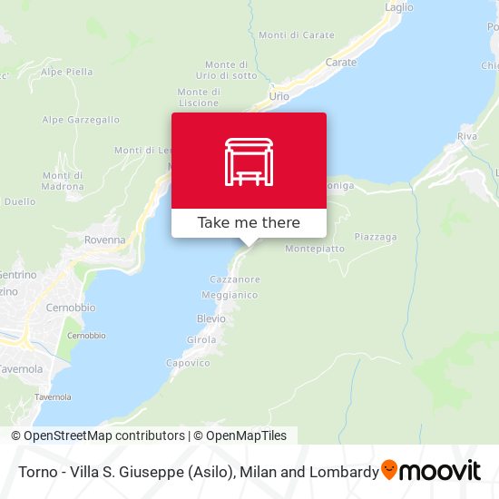 Torno - Villa S. Giuseppe (Asilo) map