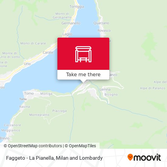 Faggeto - La Pianella map