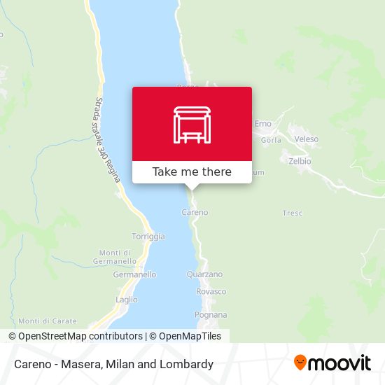 Careno - Masera map